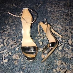 Gold Aldo Strappy High Heels